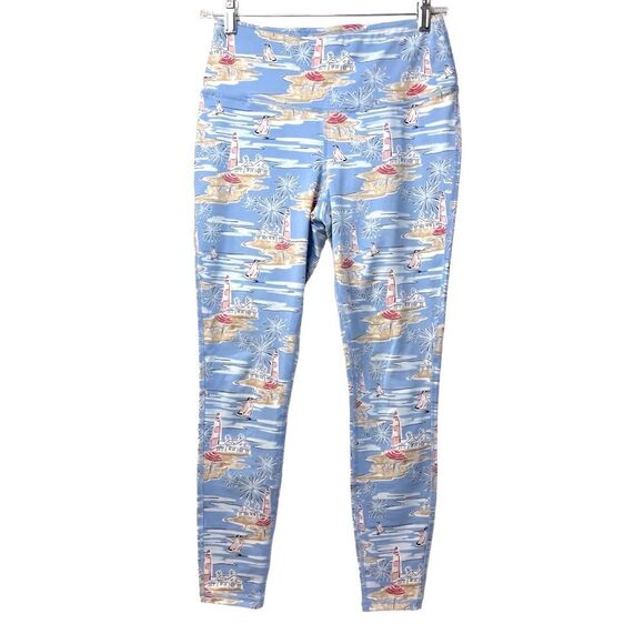 Crown & Ivy Cape Cod Leggings Light Blue 27” Size S - Picture 1 of 6